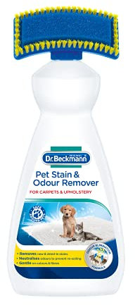 Dr. Beckmann Pet Stain & Odour Remover, Eliminates stains and odours caused by pets, incl. applicator brush, 650 ml