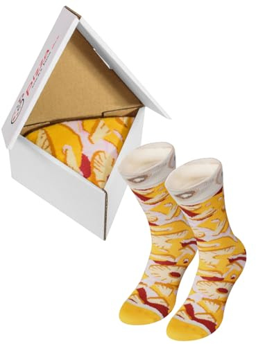 Rainbow Socks - Women Men Pizza Socks Box - Hawaii - 1 Pair