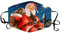 Lulupi Mundschutz Waschbar mit Weihnachten Motiv Maske Bandana Lustige Multifunktionstuch Herren Damen Atmungsaktive Baumwolle Stoffmask Mund und Nasenschutz Staubdicht Motorrad Halstuch