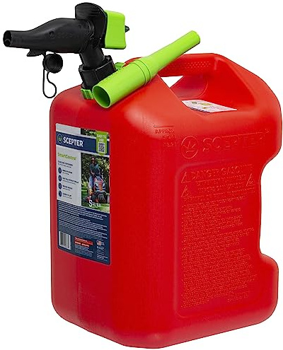 Scepter FSCK552 Kraftstoffbehälter mit auslaufsicherem SmartControl-Auslauf, roter Gaskanne, 1,8 l