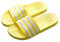 Zeeton Badelatschen Damen Hausschuhe Badeschlappen Herren Badeschuhe Kinder Rutschfeste Pantoletten Slipper Strand Sandale Gelb 40-41