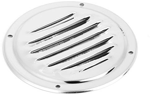 Aigid Ventilation Grille - Ø 101 mm/4 Zoll Edelstahl Round Gravity Grille Insektenschutz Yacht Belüftungssystem