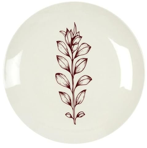 Paris Prix Lot de 6 Assiettes à Dessert Cottage 20cm Rouge