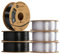 Polymaker PETG-Filament, 1,75 mm, 6 Stück, 2 Farben, 1 kg Kartonspule – PolyLite PETG 1,75 Filament-Bündel, 3D-Drucker-Filament-Bündel, Schwarz/Transparent