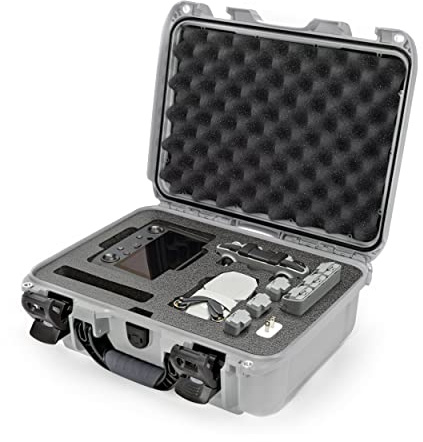 Nanuk 920 wasserdichte Hartschale mit Schaumstoffeinsatz für DJI Mavic Mini 2 mit Smart Controller - Silber, 920-MAVM25