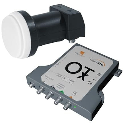 Invacom OTX KIT 1310 - der Ersatz für optische LNB - für bis zu 32 LWL-Anschlüsse, inkl. WB LNB