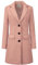 Allegra K Manteau à Fermeture boutonnée à Revers pour Femmes Costume d'Halloween Rose pâte de haricot XL
