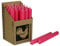 Stabkerzen 10 Stück Tafelkerzen durchgehend gefärbt Spitzkerzen für die Tisch-Deko zur Hochzeit Weihnachten & Party Farbe: Pink/Fuchsia/Magenta Höhe:18cm