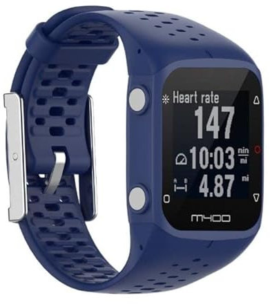 Strap-it Silikonarmband Blau - Passend für Polar M400 / M430 - Armband für Smartwatch - Ersatzarmband