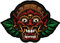 Samunshi Barong Maske Aufkleber Autoaufkleber für Motorrad Fahrrad Roller oder Auto Sticker balinesische Mythologie Drachenmaske Bali Rangda Ubud (10x7cm Barong Maske)