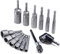 12 Pcs Nut Driver Set, Including 6 Pcs Deepen Hex Drill Bits and 6 Pcs Magnetic Bit Holders, Screwdriver Bits Come with Impact Driver Socket Adapter and Right Angle Drill for Operation in Small Space