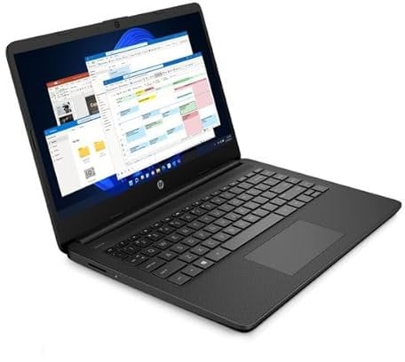 HP 4K559EA#ABU Stream 14s-dq0504sa Laptop, Intel Celeron, 64 GB eMMC, Black, 14