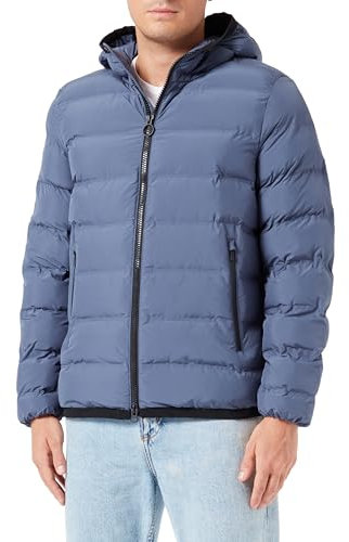 Geox M SPHERICA Hood Jkt Giacca, Vintage Indigo, 56 Uomo