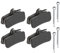X AUTOHAUX 4 Pair Semi Metal Disc Bike Brake Pad W/Split Pin for SHIMANO Saint
