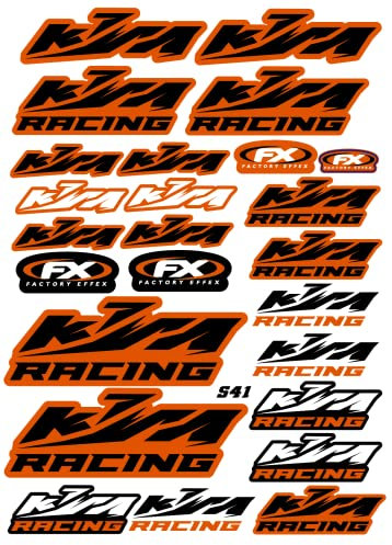 Aufkleber KTM – Motorrad-Aufkleber für KTM – Aufkleber für Quad KTM – Motocross-Aufkleber für KTM – für Motorräder, Autos, Helme, Notebook für Computer und andere Gegenstände (41)