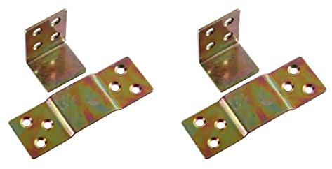 Universal Möbelverbinder aus verzinktem Stahl Steckverbindung für Möbel Schränke Sofa Couchverbinder 2 Stück