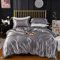 WFBZ Satin Bettwäsche-Set mit Verdeckter Reißverschluss, Mikrofaser mit Seidenfeeling Bettwäsche Set Satin Seide Seidig Luxus Bettbezug und Kissenbezug 50x75 cm (A4,200x200 cm)