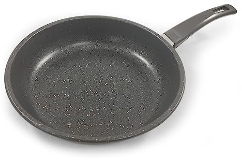 Rumplex Poêle à Frire 26 cm Revêtement Antiadhésif et Anti-Rayures Acier au Carbone Compatible Tous Feux dont Induction Cuisson Saine Saisie Parfaite