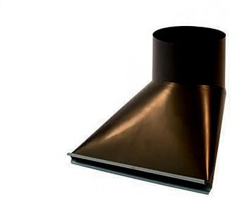 FT Metalli - Spargiacqua per tubo pluviale - Allarga il Deflusso dell'Acqua Piovana - Ideale per Tetti Terrazzi e Gazebo - Stile papera - Diametro 80 mm