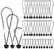 Bungee-Schnur-Bälle: 36 Stück, 15,2 cm, 22,9 cm, 27,9 cm, elastisches Bungee-Ball-Seil, Plane, Spanngurt, Haken, Baldachin, Regenschirm, Gummi, verstellbare Markise zum Aufhängen