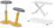 Leitz Ergo Set Active Sitz-Steh-Hocker + Schreibtisch-Aufsatz, Bürohocker mit 46 cm bis 79 cm Höhe, Höhenverstellbarer Aufsatz für Monitore & Laptops, TÜV & IGR-Zertifiziert, 65180019 + 65330085