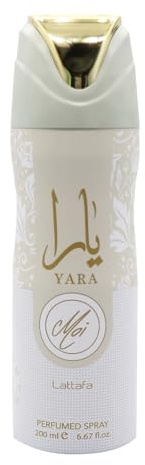 Lattafa Yara Moi - Floral, Sweet, Woody - Deospray für jedermann, 187.1 g / 200ml