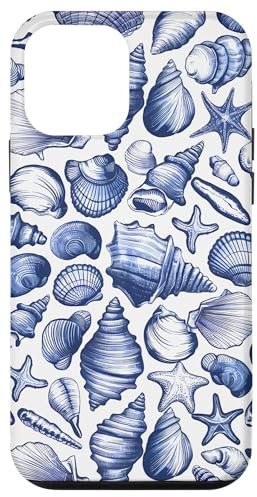 Coastal Beach Summer Ocean Seashell Blue Aesthetic Case for iPhone 12 mini