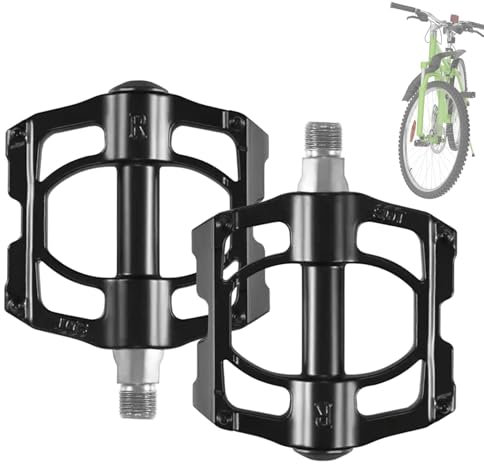 Maciun Rennrad-Pedale – Mountainbike-Pedale, flach, wasserdicht, Fahrradpedale aus Metalllegierung, Pedale für Mountainbikes, Erwachsene, Fahrräder, Kinder, Erwachsene