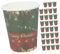 COLLBATH 32 Stück Weihnachtliches Partyzubehör Einweg Pappbecher Weihnachts Kaffeetassen Aus Papier Winter Weihnachtsgetränkegeschirr Papier Eisbecher Weihnachtsbecher