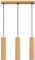 SOLLUX lighting Hängelampe Pendelleuchte Hängeleuchte Deckenlampe Lampe Decke Aluminium 3 Flammig 45 x 5,6, x 98 cm Karbon Gold