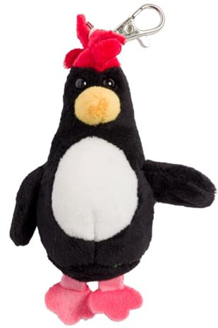 Wallace Gromit Feathers McGraw Plüsch-Schlüsselanhänger, Schwarz/Anthrazit, Einheitsgröße, Schwarz/Anthrazit, EinheitsgröÃŸe