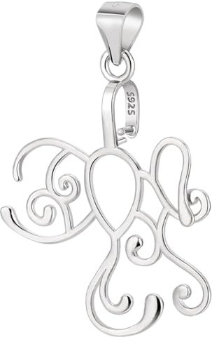 WEBEEDY 925 Supports de Pendentif en Argent Sterling pour la Fabrication de Bijoux. Réglable et Adapté aux Pierres Précieuses Perles et Cristaux pour Créer des Pendentifs DIY. 3x2.8cm