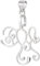 WEBEEDY 925 Supports de Pendentif en Argent Sterling pour la Fabrication de Bijoux. Réglable et Adapté aux Pierres Précieuses Perles et Cristaux pour Créer des Pendentifs DIY. 3x2.8cm