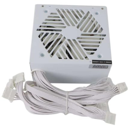 Knoruley 600W PC PSU Alimentation Gaming Source ATX Ordinateur de Bureau Alimentation pour BTC Gaming Computer PSU EU Plug Remplacement