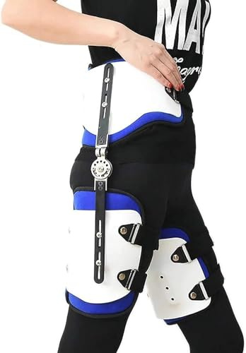 Llhdmeng Hip Protector Adult Hip Abduction Bracket Post op HIPS Stabiliser Support BRAC Hinged Joint Abduction Orthosis Adjustable HIPS Abductions Brace Fixation Hinge Waist Leg Brace for Joint Pain