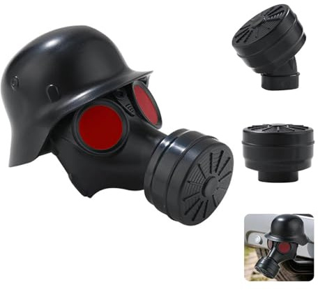 Shengou Anhängerkupplung Abdeckung,Kappe Anhängerkupplung Abdeckung,Lustige Gasmaske, Abdeckkappe für Anhängerkupplung Schutzkappe, Steckerkappen für Deichselanhänger,Kugelkopf Abdeckung