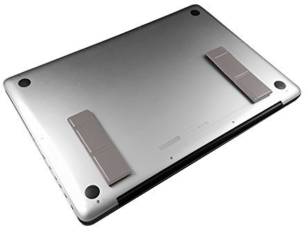 TERRATEC Flip stand, Standfüße mit verstellbarem Winkel für Mac- und Notebooks,