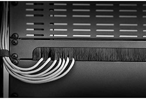 Renkforce RF-3429142 19 Pouces Brosse Passe-câbles 1 UH Noir