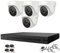 Hikvision Hilook 4Channel 5MP&40M HD CCTV Camera Systems,4x5MP Outdoor&Indoor Weatherproof (WHITE) Dome Security Camera, Motion Alert, Remote Access (NO HDD)