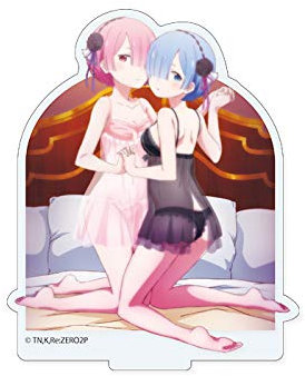 Re:Zero - Starting Life in Another World Acrilico Figura Rem & Ram Camisole Ver.