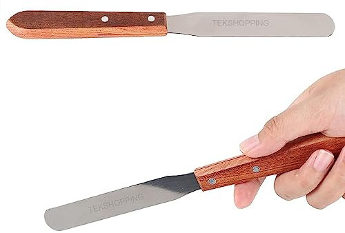 Lot de 2 spatules à cire chaude brésilienne pour épilation femme, manche en bois professionnel pour esthéticienne.