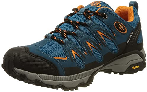 Brütting Unisex Expedition Cross-Laufschuh, Petrol schwarz orange, 39 EU