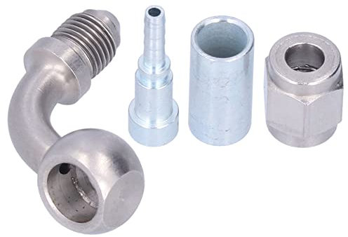 Banjo Brake Fittings, 75° Stainless Steel Motorcycle Brake Line Banjo Fitting M10 Brake Oil Hose Banjo Fitting Replacement