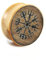 BlackAmazement Flesh Tunnel Plug Holz Vegvisir Wegweiser Symbol Rune Wikinger Kelten Germanen nordischen Mythologie 06mm - 16mm Herren Damen (Ø 16mm - 1 Stück)