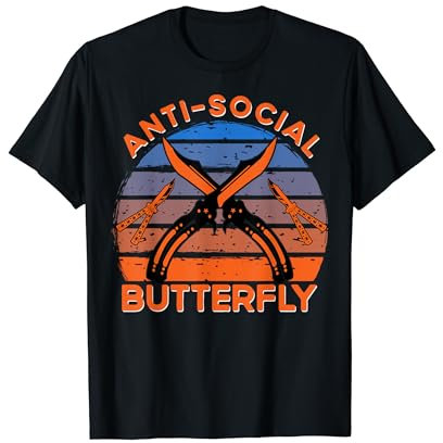 Cuchillo de mariposa Balisong Dicha Camiseta