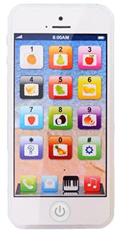 Moageme Jouet Téléphone Portable pour Enfants, Jouet pour téléphone Portable simulé avec lumières et Musique, Jouets pour 6 à 12 Mois, Apprentissage éducatif téléphone Portable Cadeau pour bébé