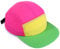 Cindeer 80er 90er Neon Baseball Kappe Verstellbar Retro Trucker Kappe Nylon Unisex Mütze (Neongrüne Krempe)