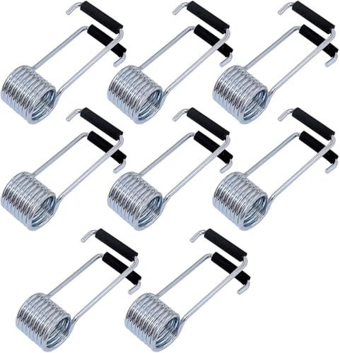 8 Stück Universal-Feder-Türschließer, Schmetterlingsfeder mit Gummipuffer