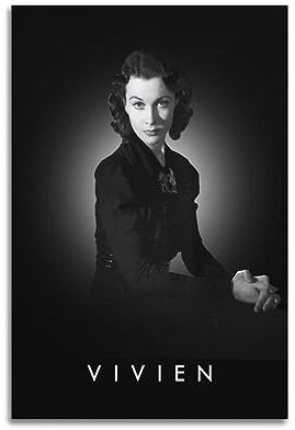 VZRSQZK Filmschauspielerin Vivien Leigh Poster, dekoratives Gemälde, Leinwand, Wandposter und Kunstdruck, modernes Familienschlafzimmer-Dekor-Poster, 20 x 30 cm
