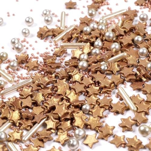 Streuselheld Glitzer Blitzer Weihnachten 40g Streusel zum Dekorieren und Verzieren von Gebäck aller Art wie Torten Kuchen Keksen Zuckerstreusel